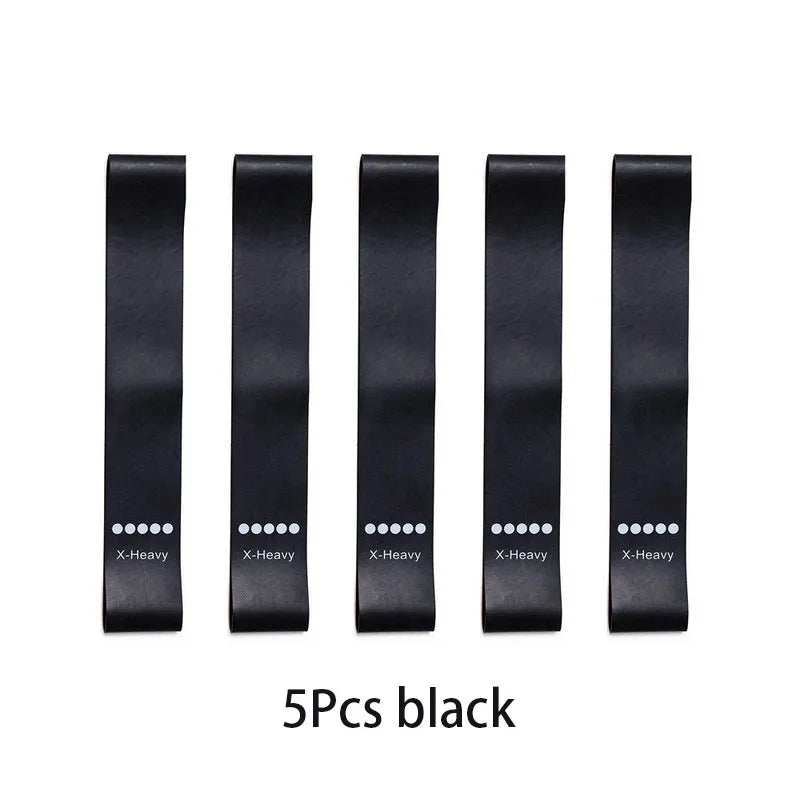 5Pcs/Set Yoga Resistance Rubber Bands