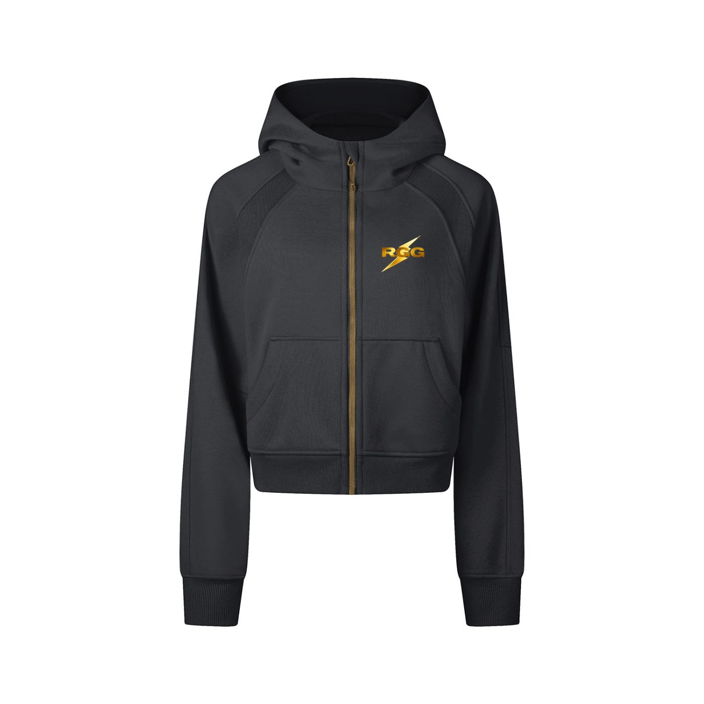 Cropped RGG Zip-Through Hoodie