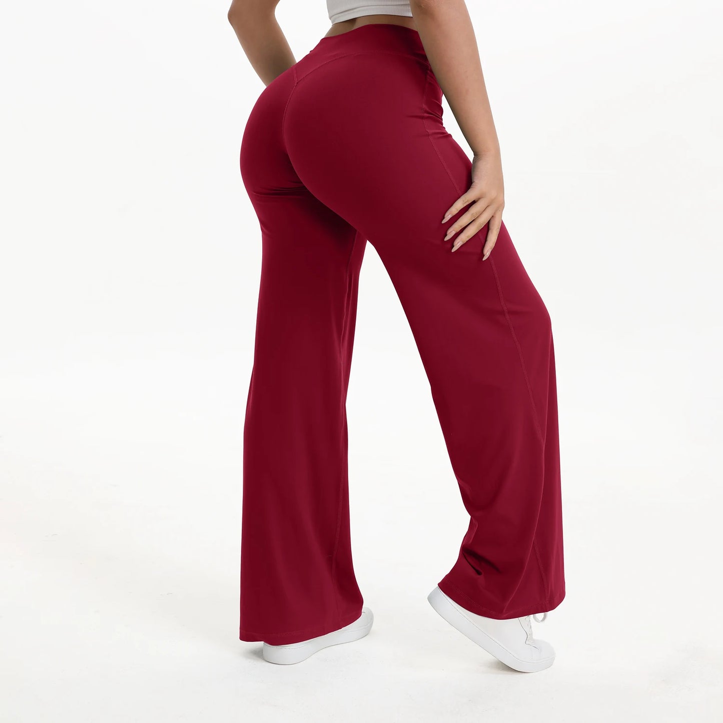 Straight Leg Mid-Waist Gym Leggings