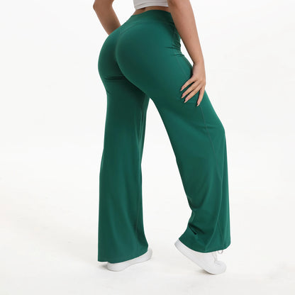 Straight Leg Mid-Waist Gym Leggings