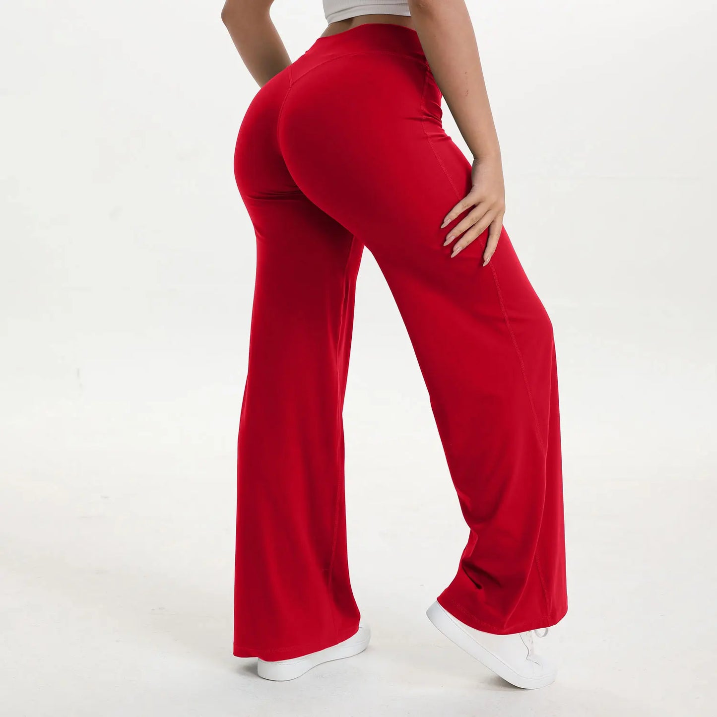 Straight Leg Mid-Waist Gym Leggings