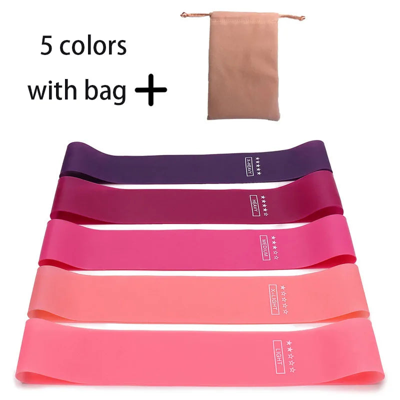5Pcs/Set Yoga Resistance Rubber Bands