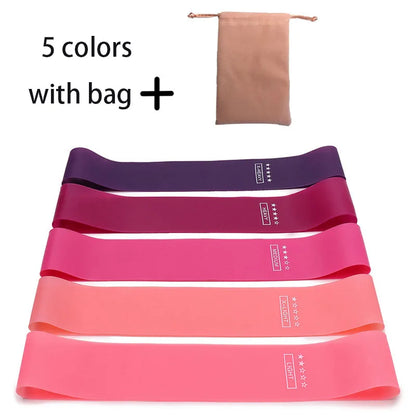5Pcs/Set Yoga Resistance Rubber Bands