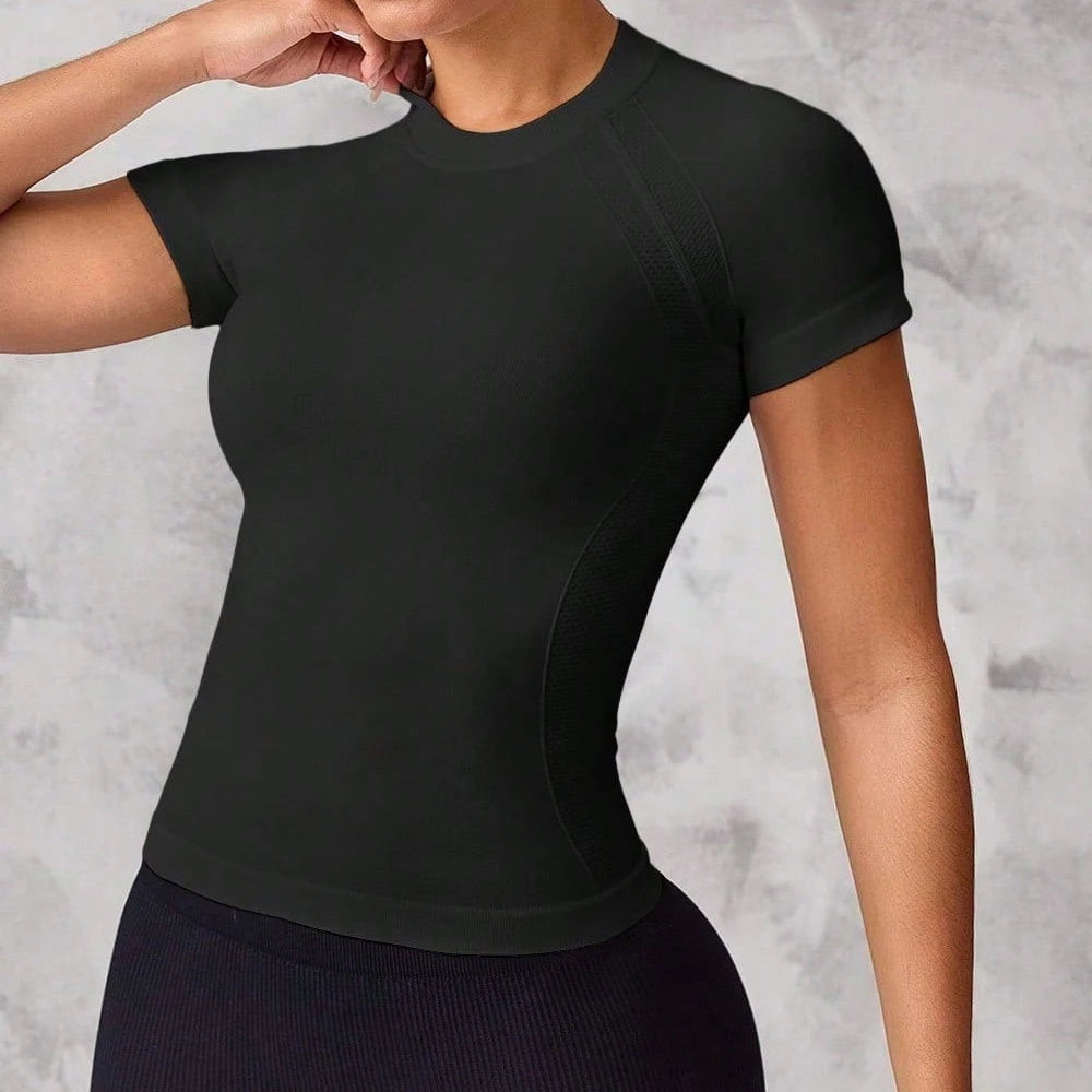 Women's short-sleeved sports top