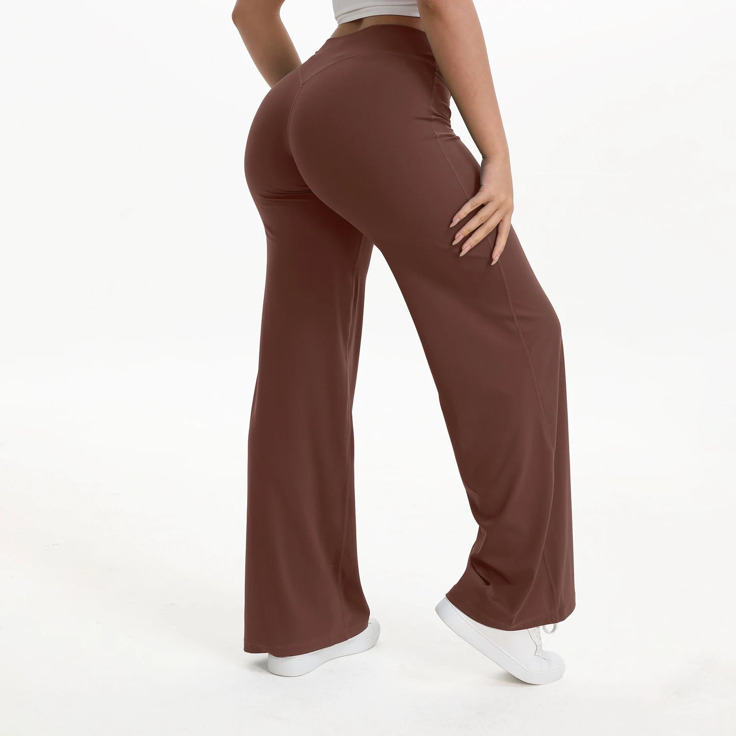 Straight Leg Mid-Waist Gym Leggings