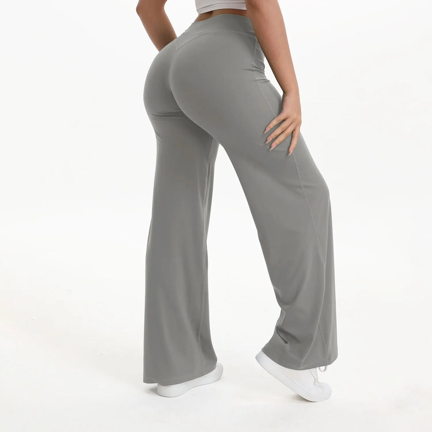 Straight Leg Mid-Waist Gym Leggings