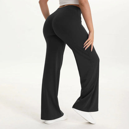 Straight Leg Mid-Waist Gym Leggings