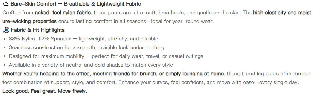 High-Waisted Flared Pants