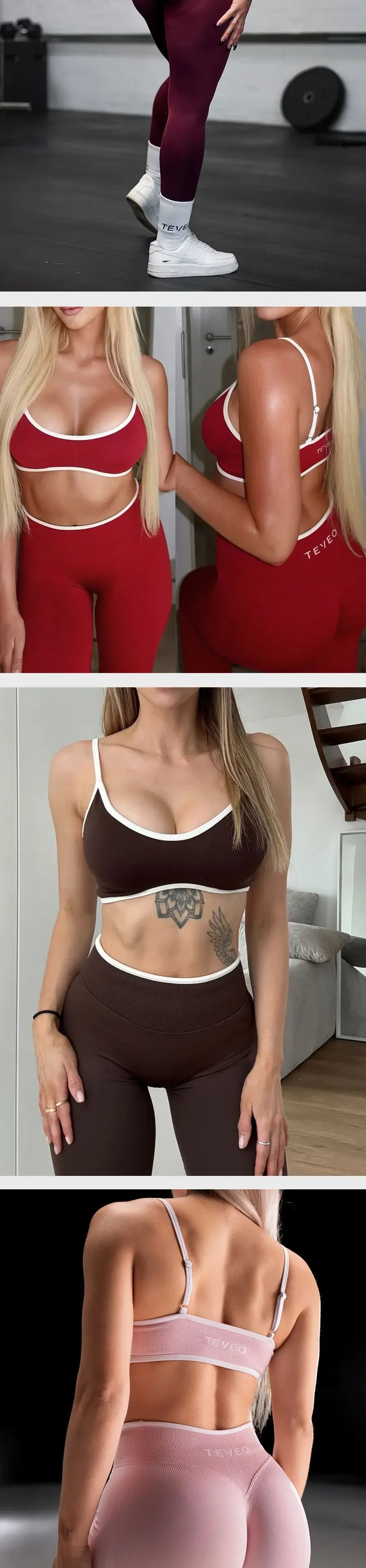 TEVEO 2 Piece Yoga/Gym Set