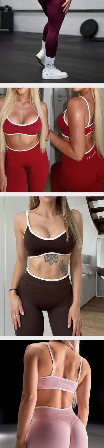 TEVEO 2 Piece Yoga/Gym Set