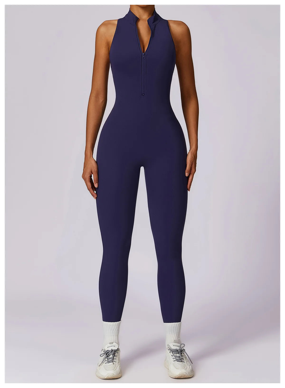 V Back One-piece Sports Jumpsuit
