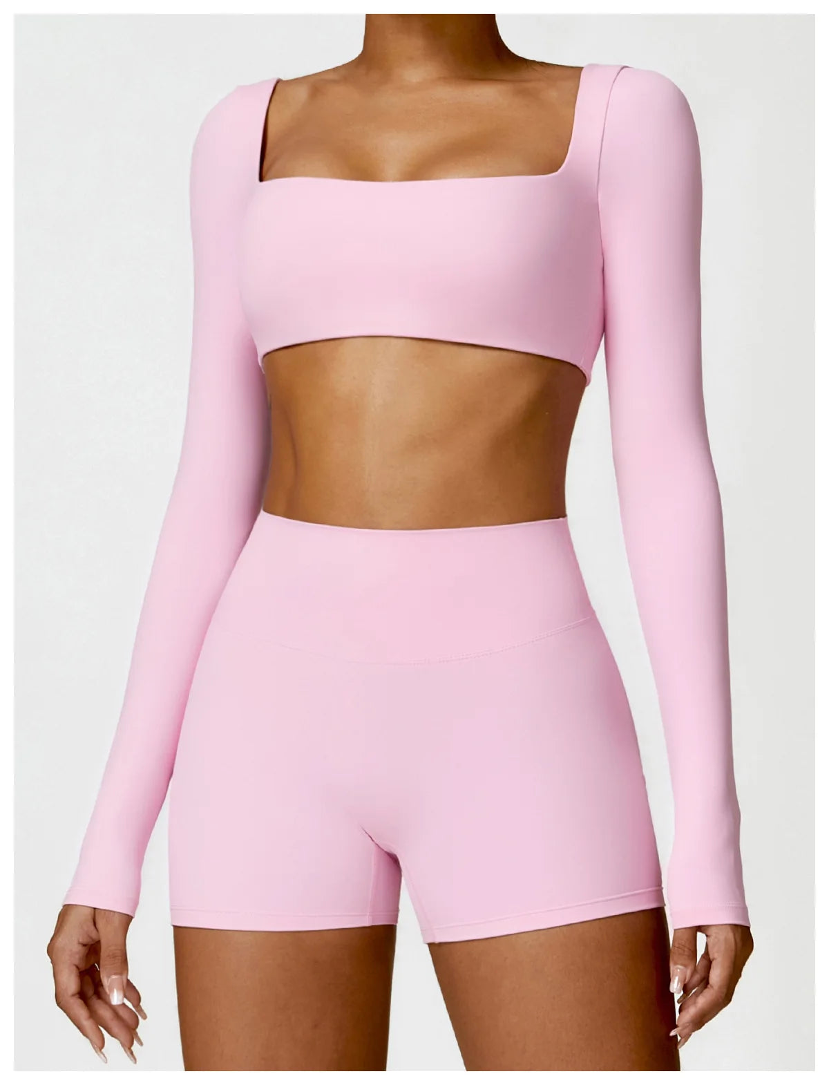 Square Neck Sports Crop Top