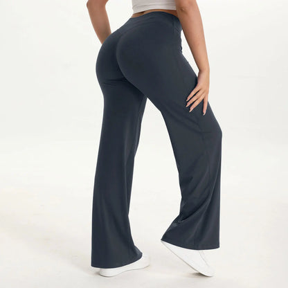 Straight Leg Mid-Waist Gym Leggings