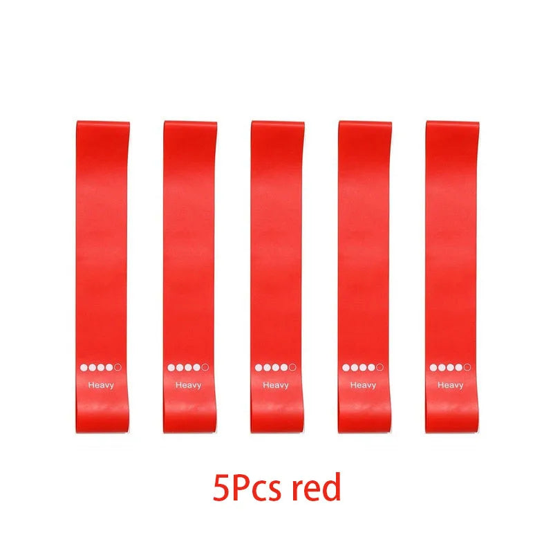 5Pcs/Set Yoga Resistance Rubber Bands