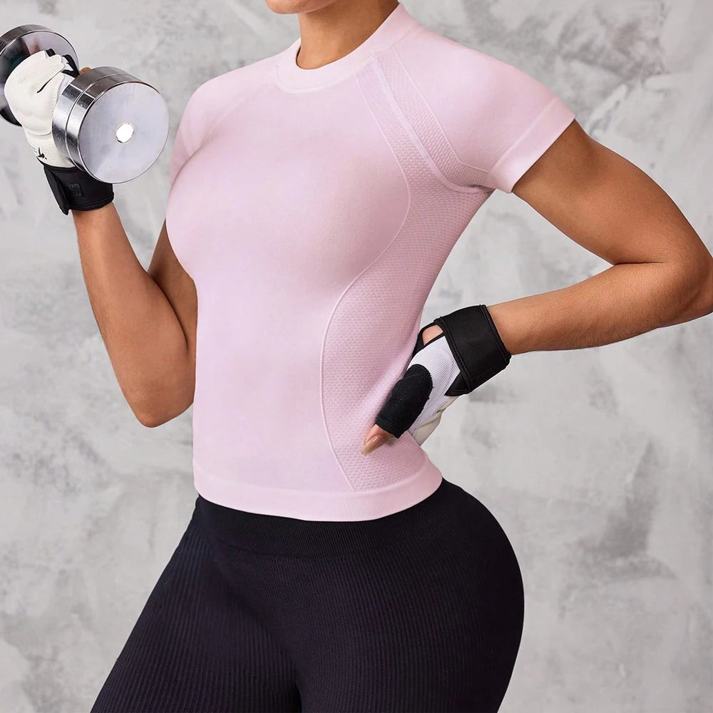Women's short-sleeved sports top