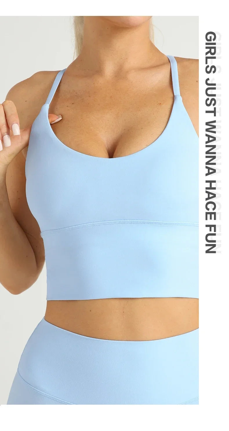 Cross Back Sports Bra