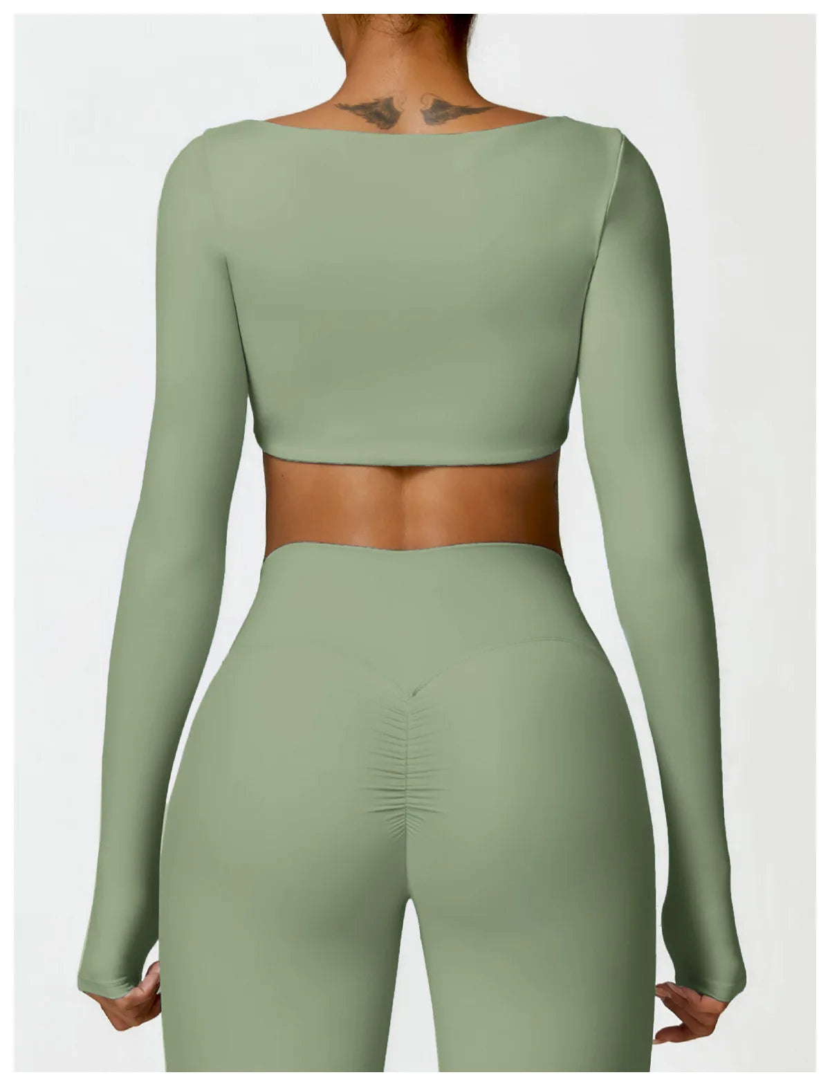 Square Neck Sports Crop Top