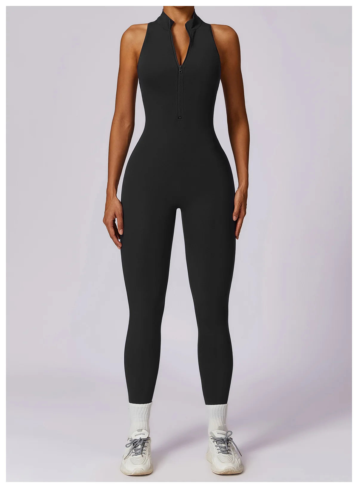 V Back One-piece Sports Jumpsuit