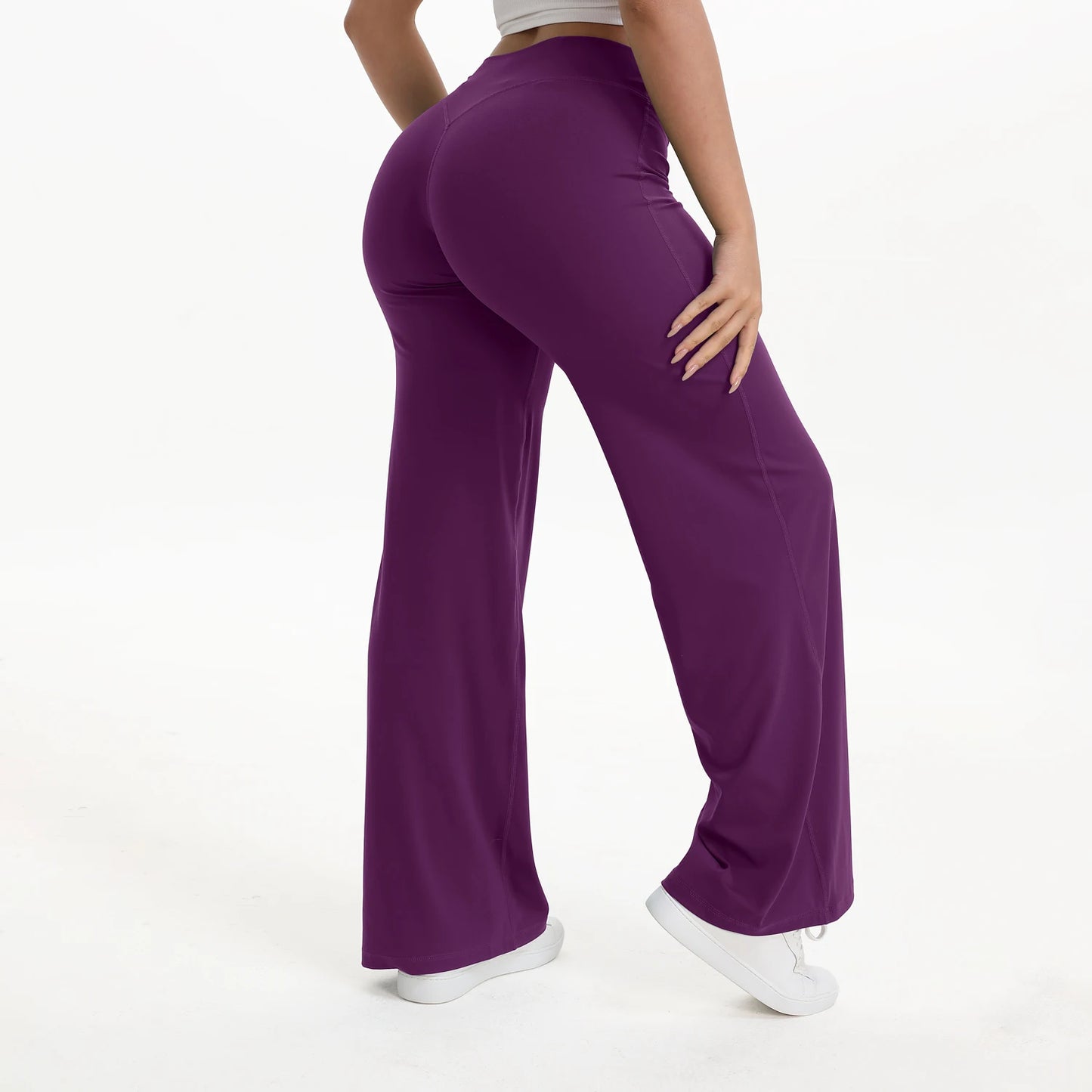 Straight Leg Mid-Waist Gym Leggings