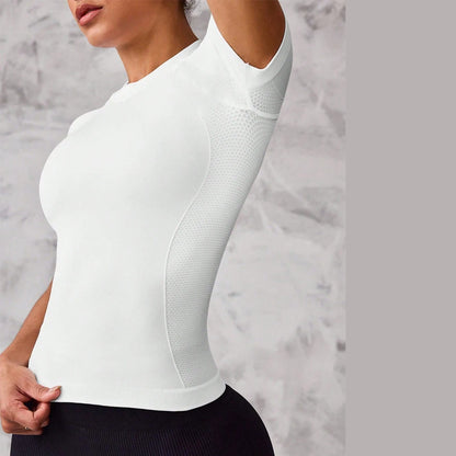 Women's short-sleeved sports top