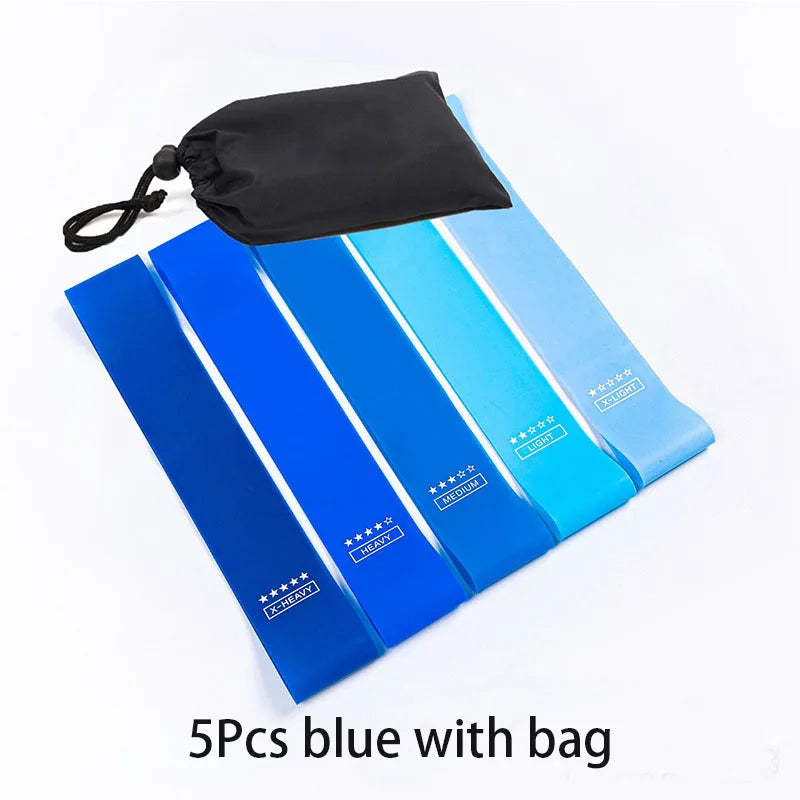 5Pcs/Set Yoga Resistance Rubber Bands