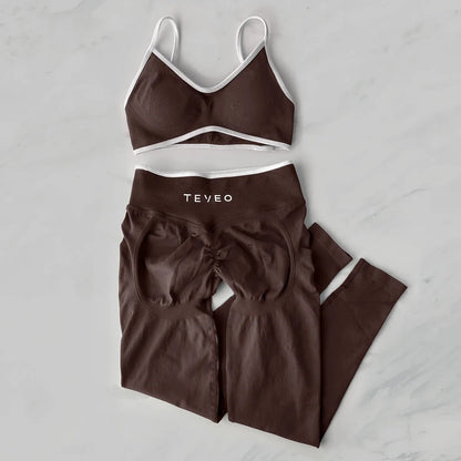 TEVEO 2 Piece Yoga/Gym Set