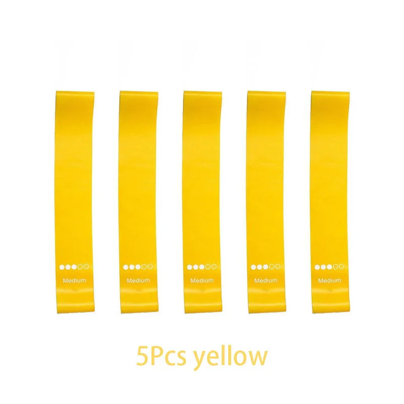 5Pcs/Set Yoga Resistance Rubber Bands