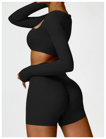 Square Neck Sports Crop Top
