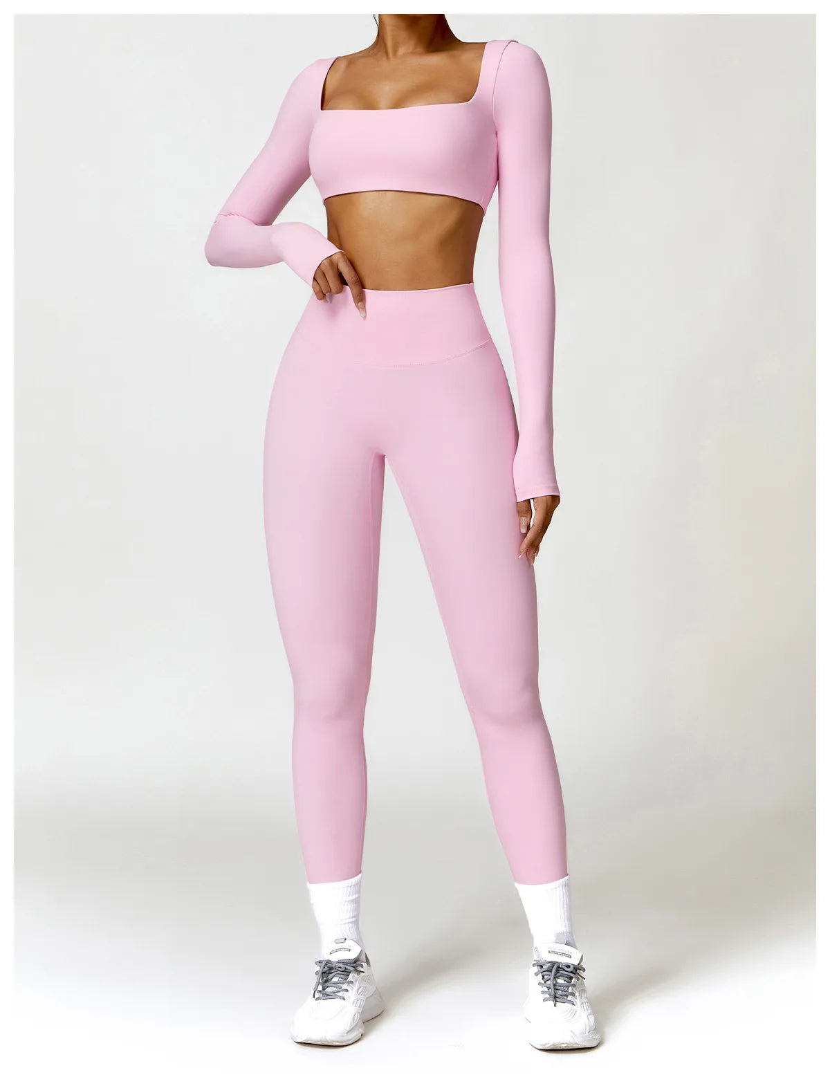 Square Neck Sports Crop Top