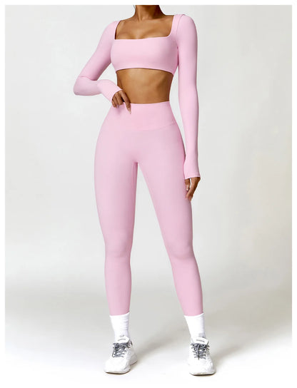 Square Neck Sports Crop Top