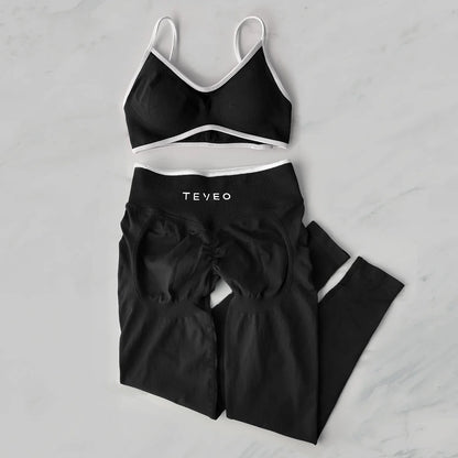 TEVEO 2 Piece Yoga/Gym Set