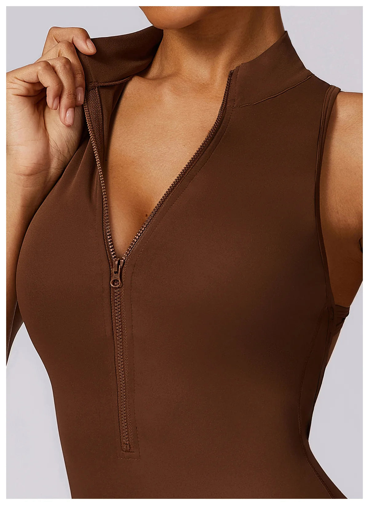 V Back One-piece Sports Jumpsuit