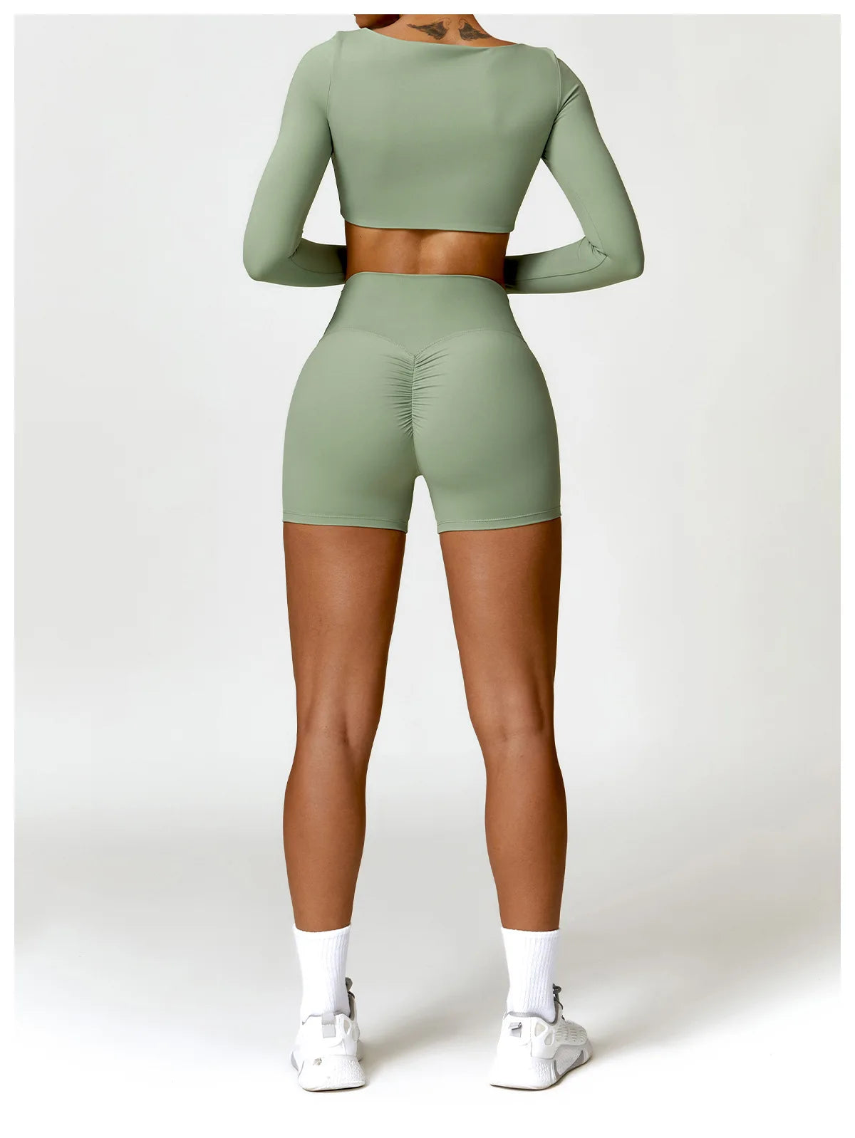 Square Neck Sports Crop Top