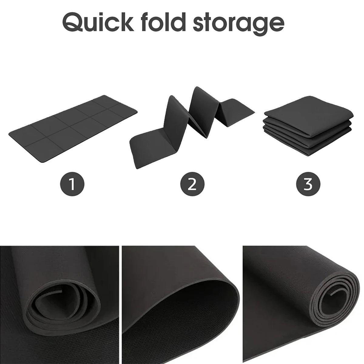 Yoga Mat Anti-skid Sports Fitness EVA Comfort Foam 4MM Thick