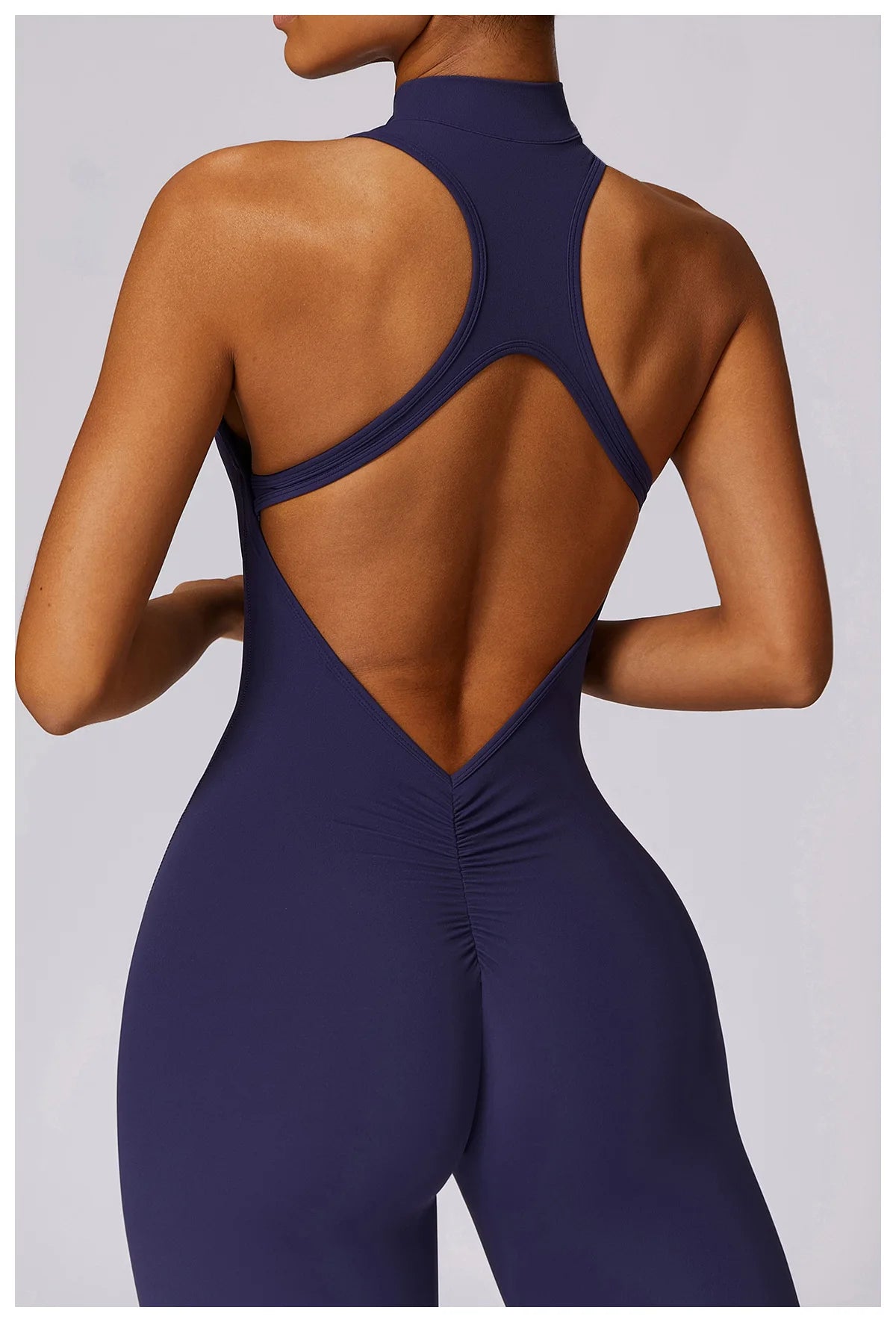 V Back One-piece Sports Jumpsuit