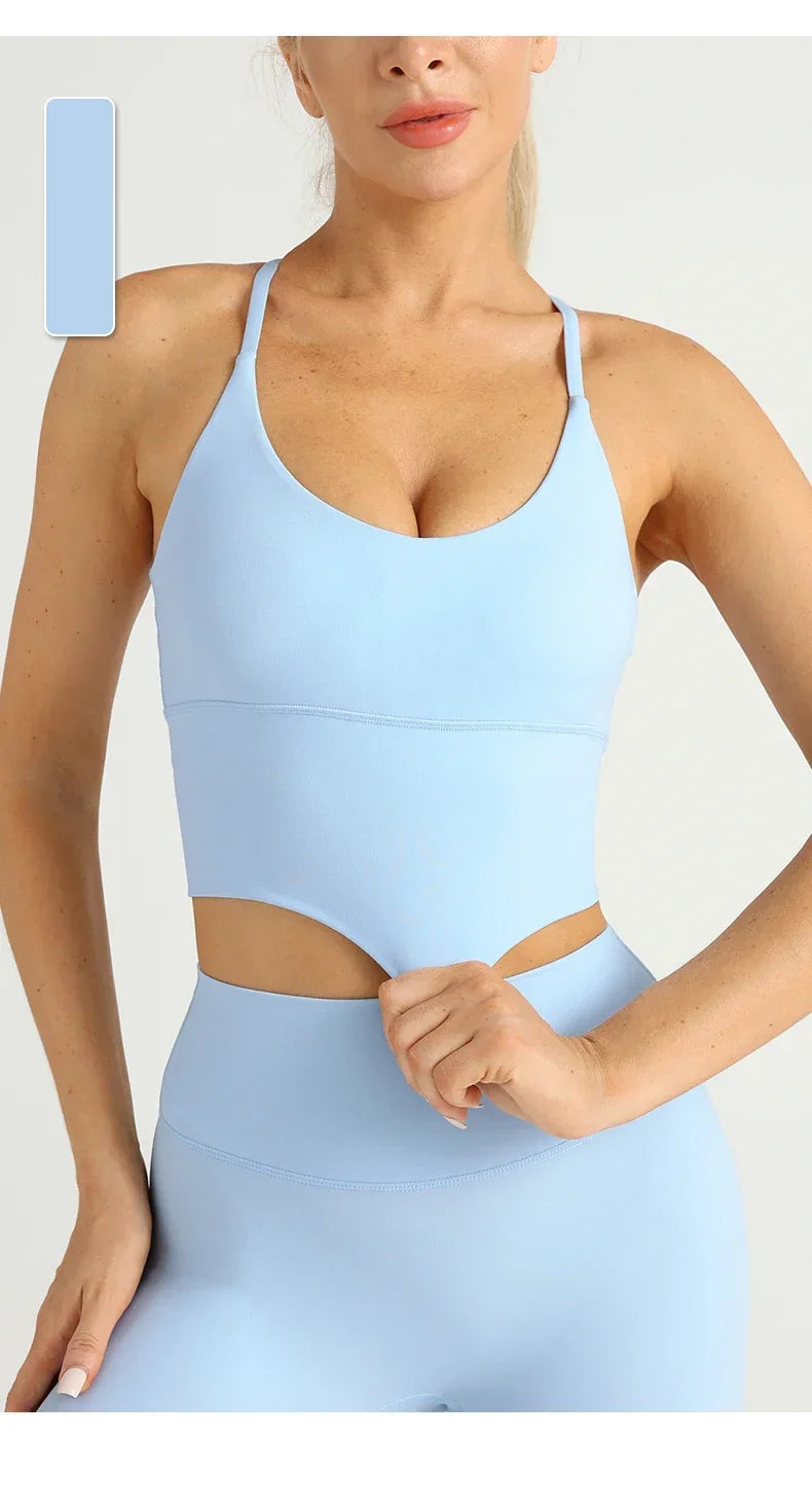 Cross Back Sports Bra