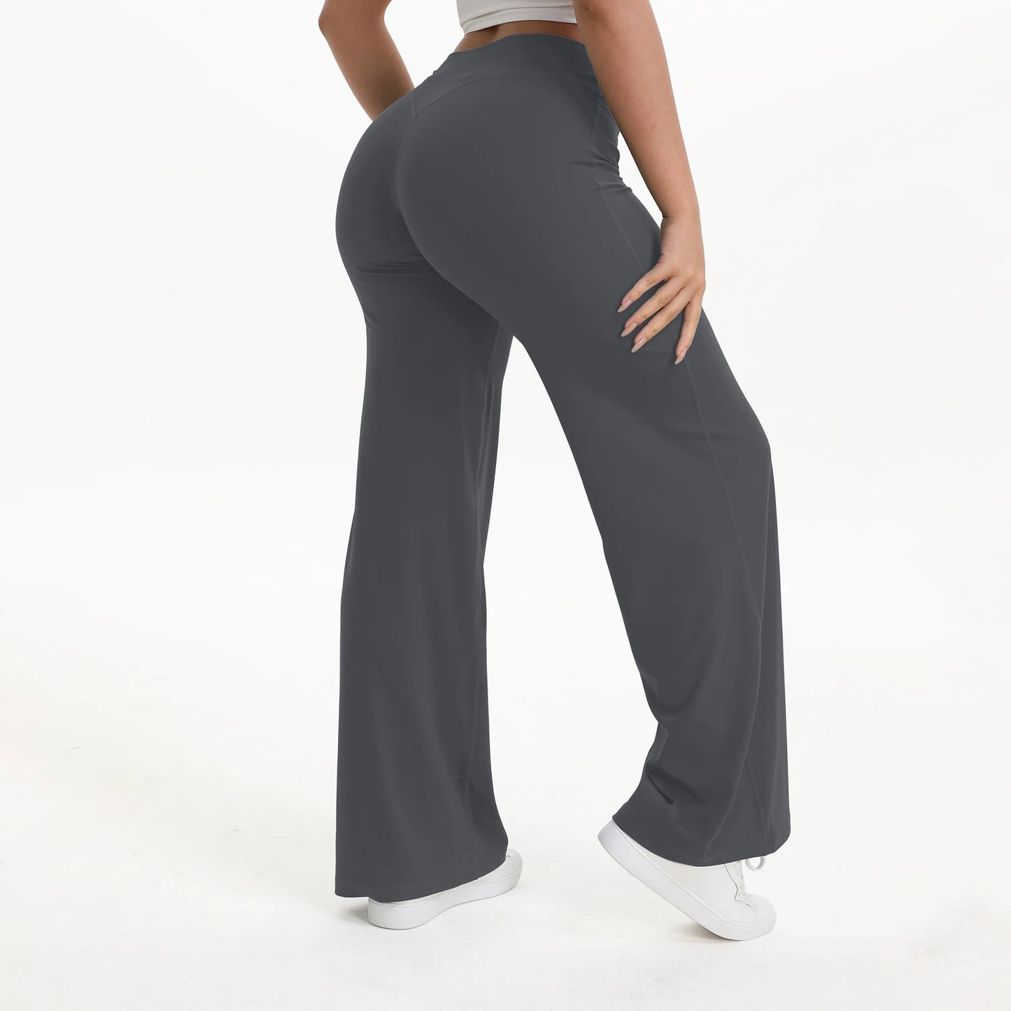 Straight Leg Mid-Waist Gym Leggings