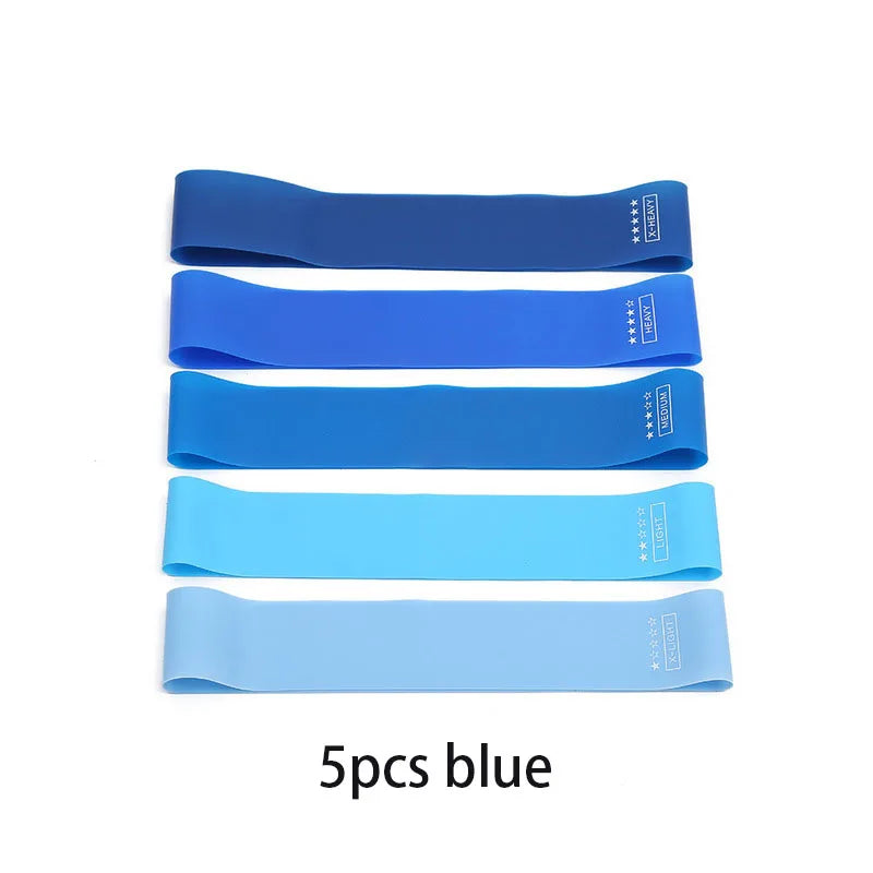 5Pcs/Set Yoga Resistance Rubber Bands