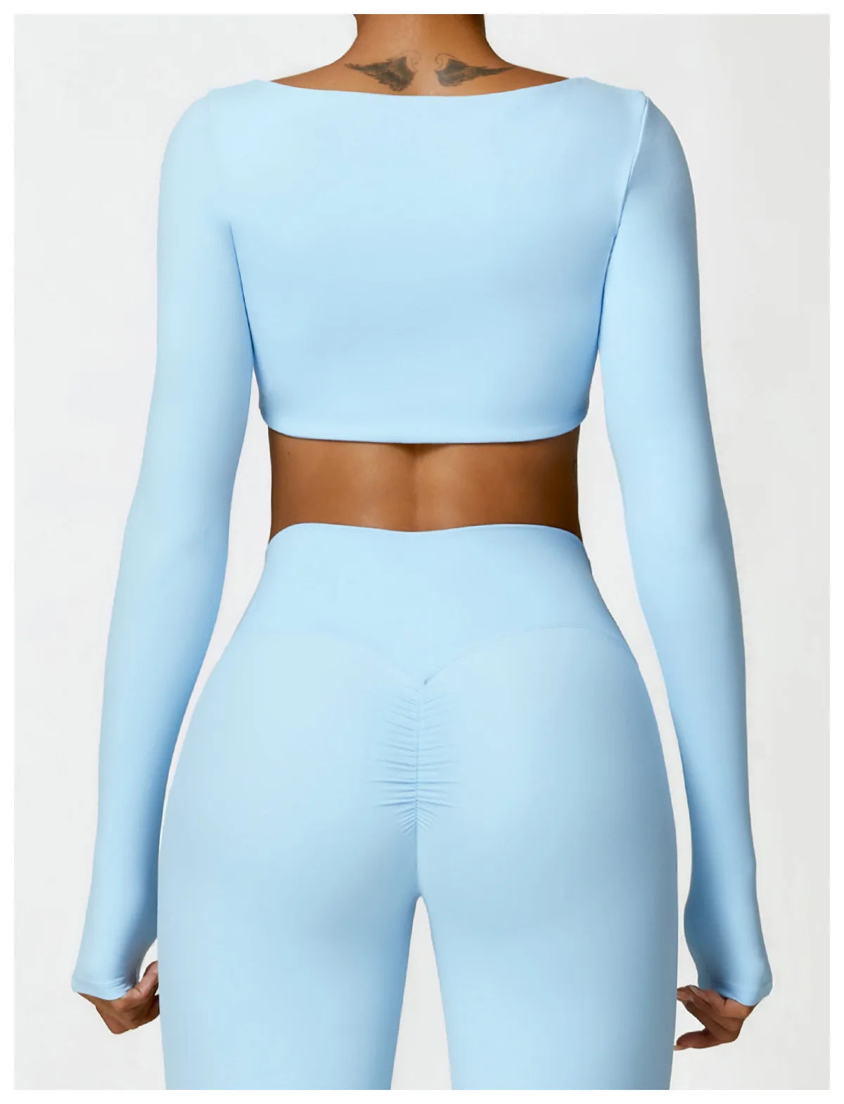 Square Neck Sports Crop Top